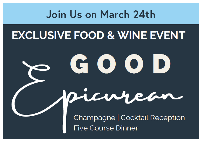 Food and Wine Event March 24th